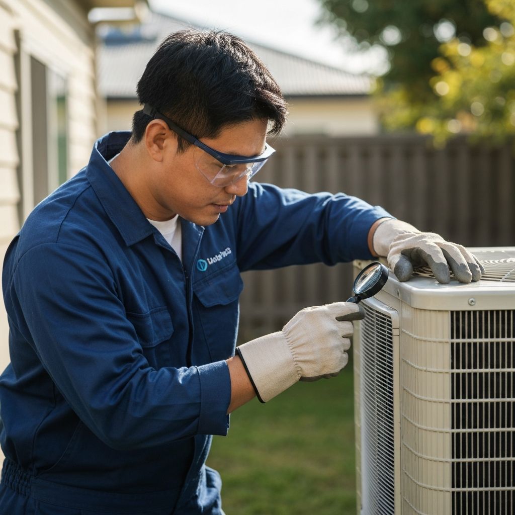 HVAC Technician at work